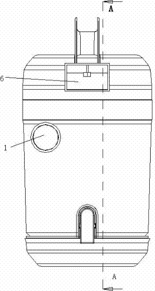 Dust cup device of dust collector and dust collector