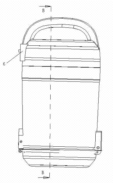 Dust cup device of dust collector and dust collector