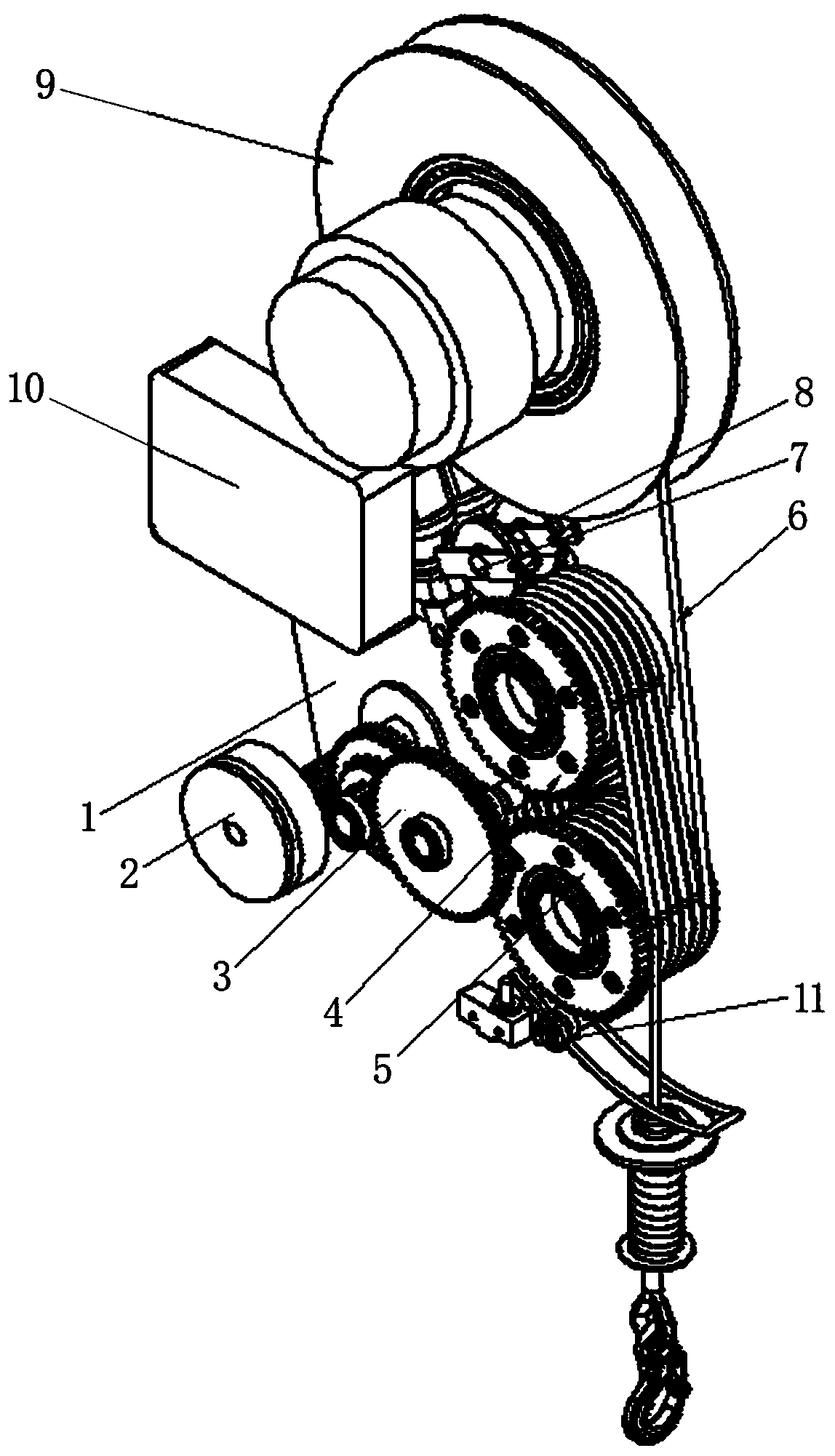 Constant-power electric hoisting device