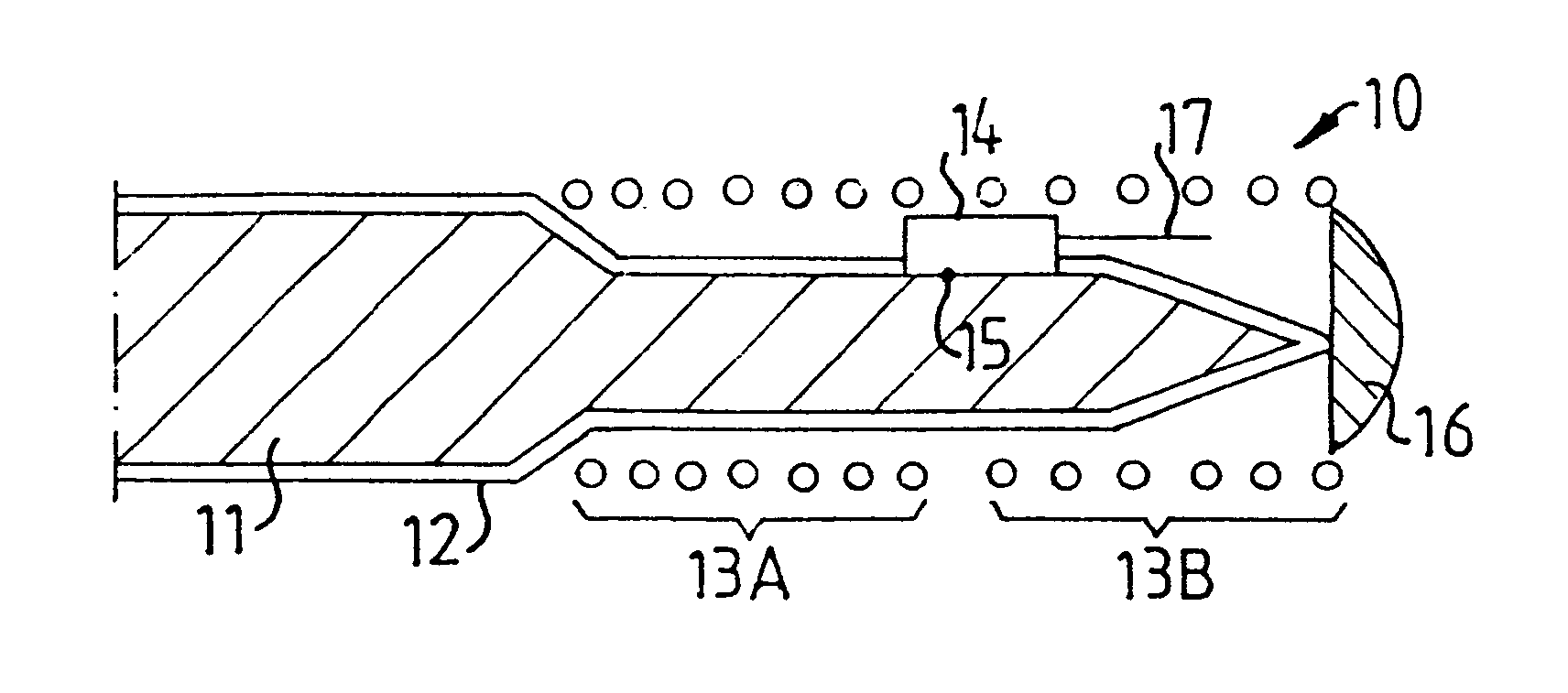 Method and device for measuring physical characteristics in a body