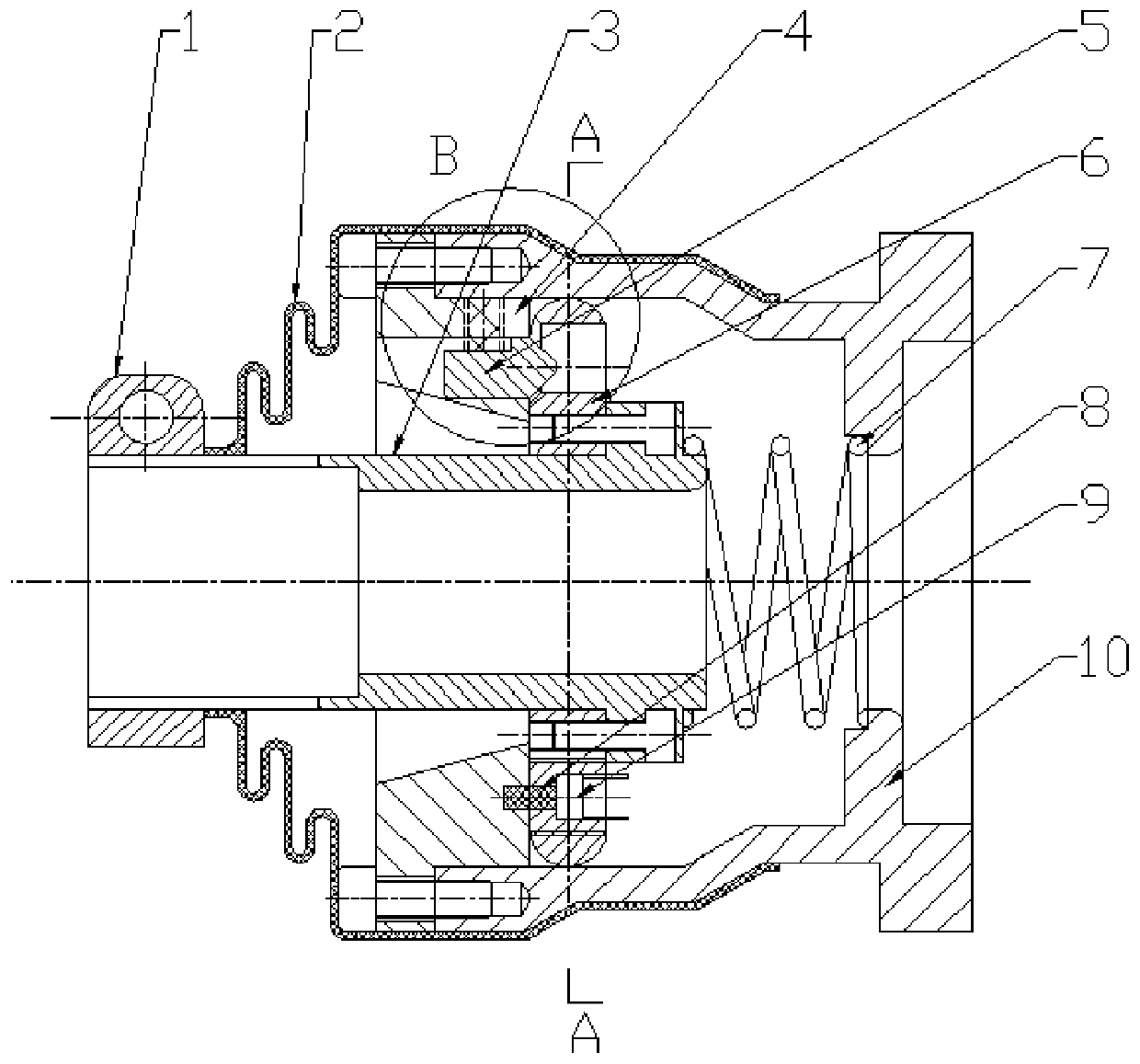 A robot welding and cutting anti-collision device