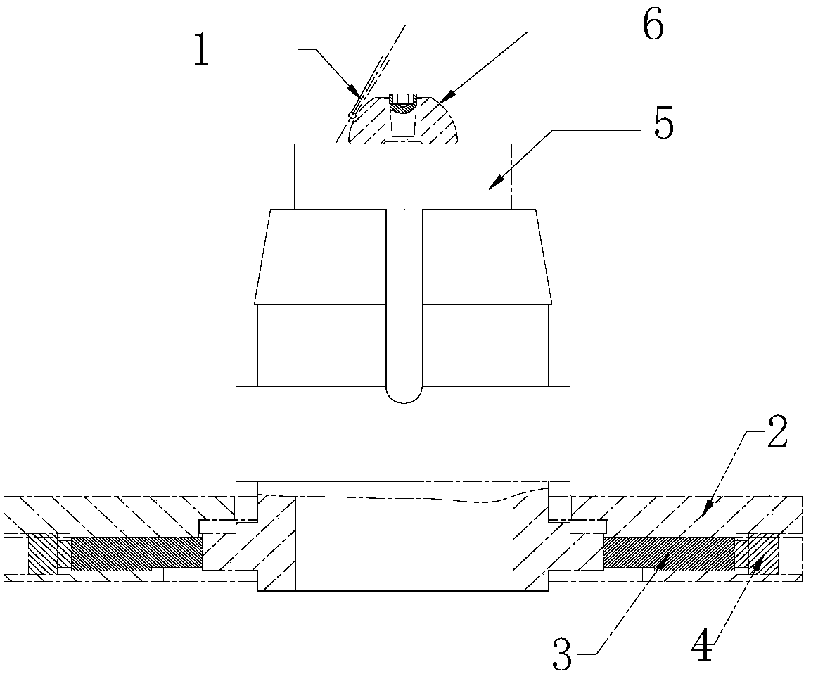 Grinding method of hemispherical dynamic pressure bearing parts