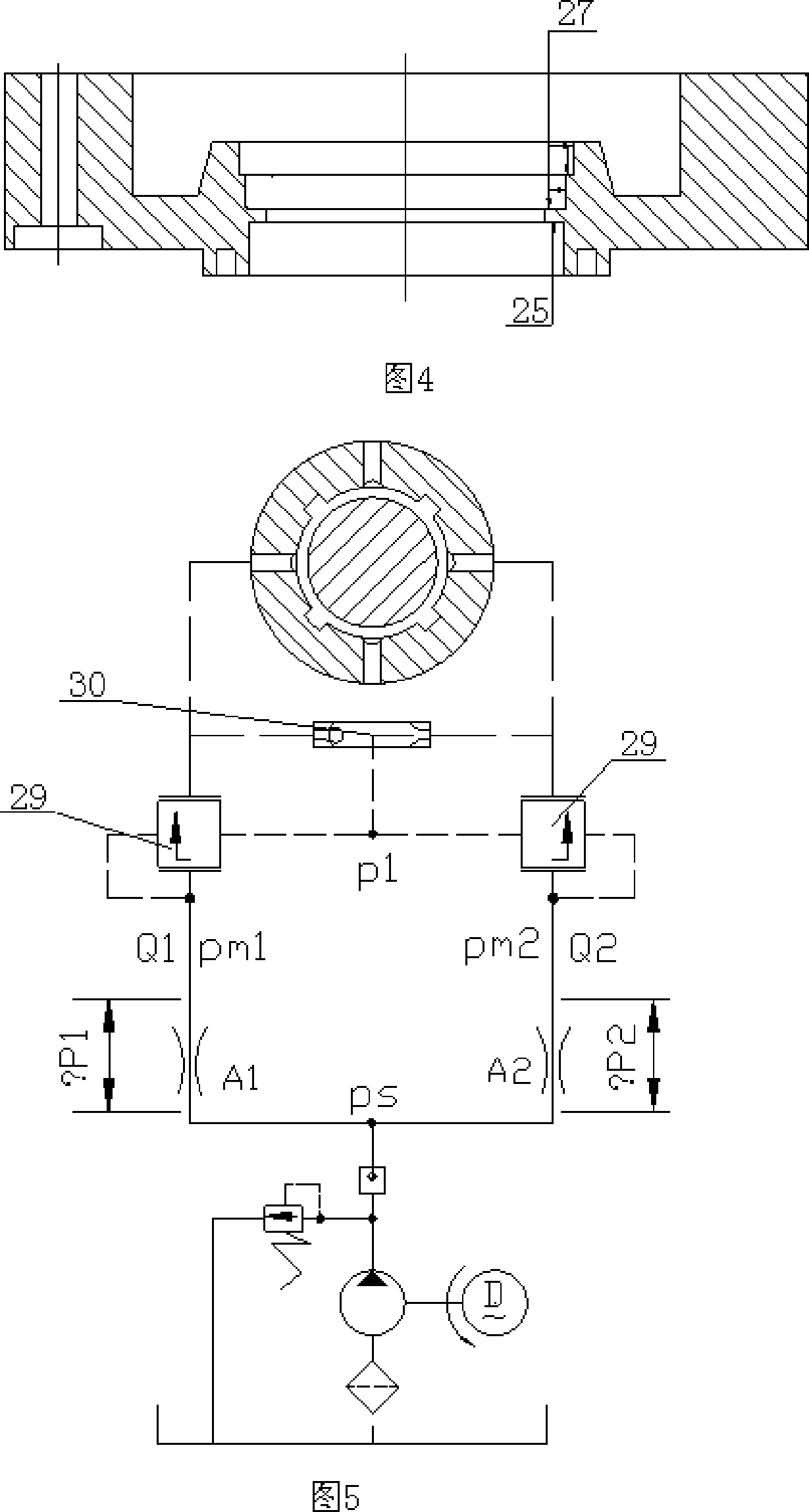 Vertical shaft support system of vertical shaft type impact crusher, and vertical shaft support device