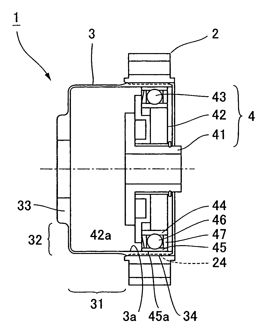 Wave gear device