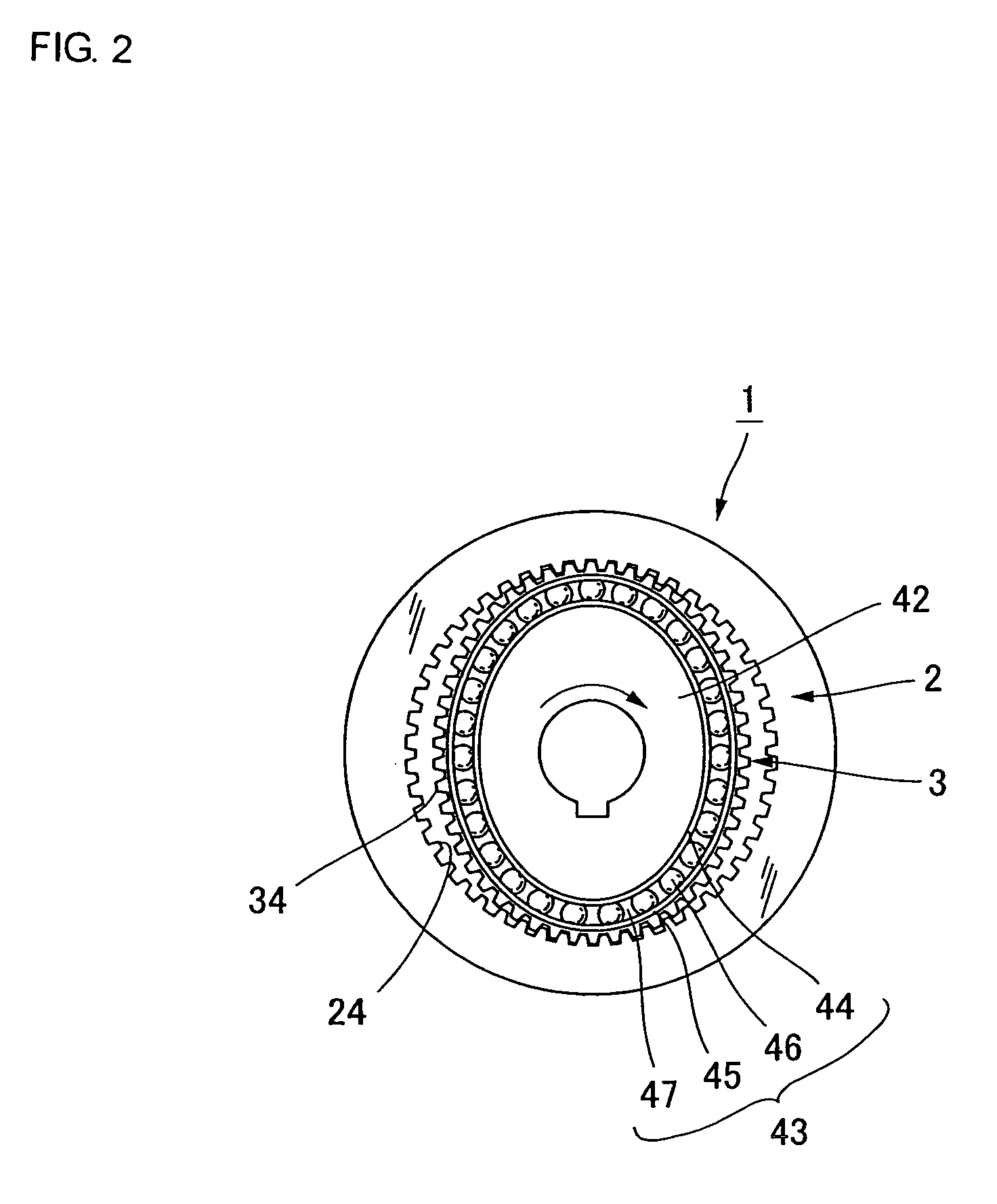 Wave gear device