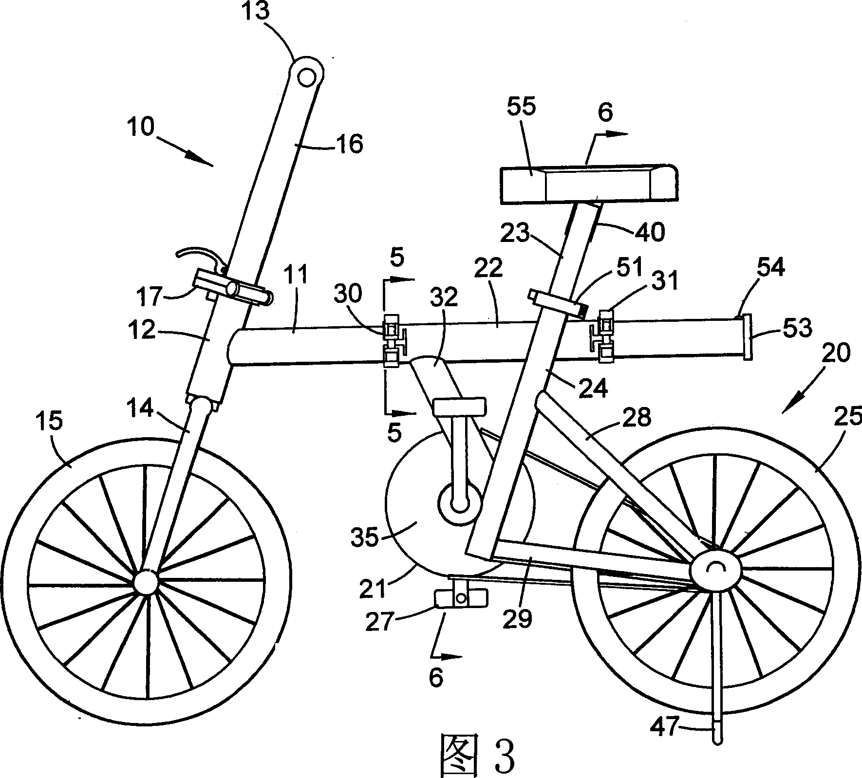 Collapsible bicycle