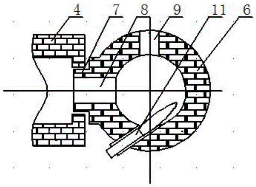 A kind of blister copper fire refining furnace and refining process