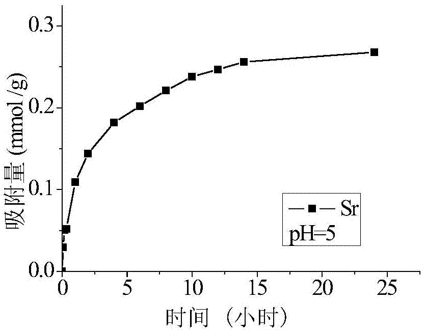 Boron-strontium ion adsorbent, preparation method and application of adsorbent