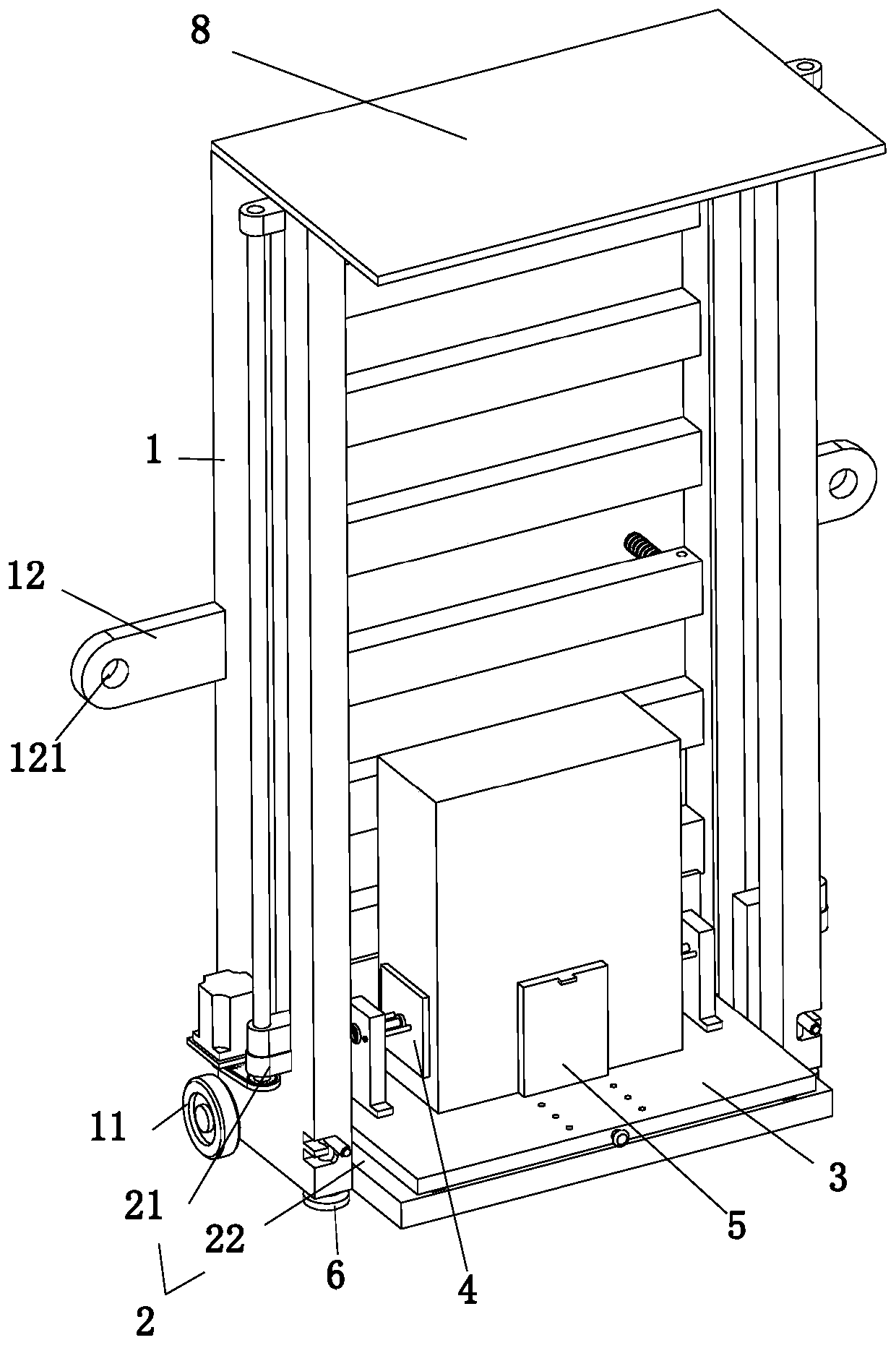 Movable outdoor distribution box equipment