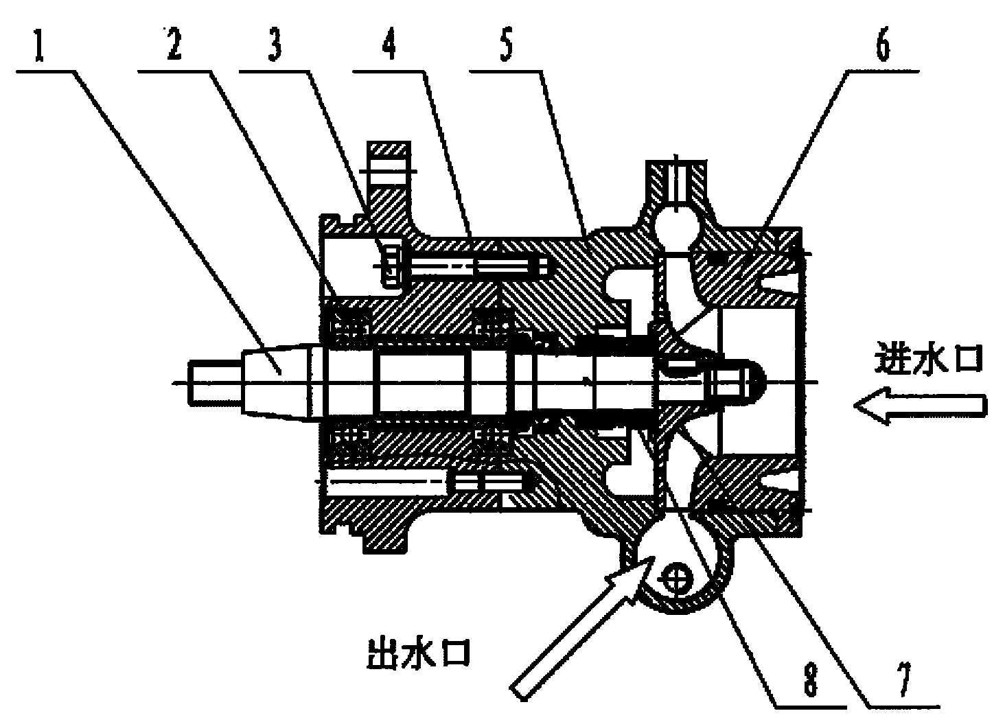 Centrifugal water pump