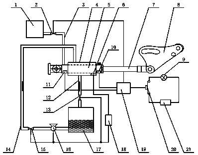 Hydraulic control system for cage supporting and locking device