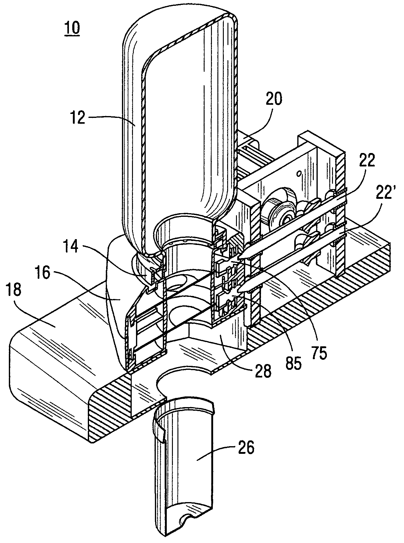 Article dispensing and counting method and device