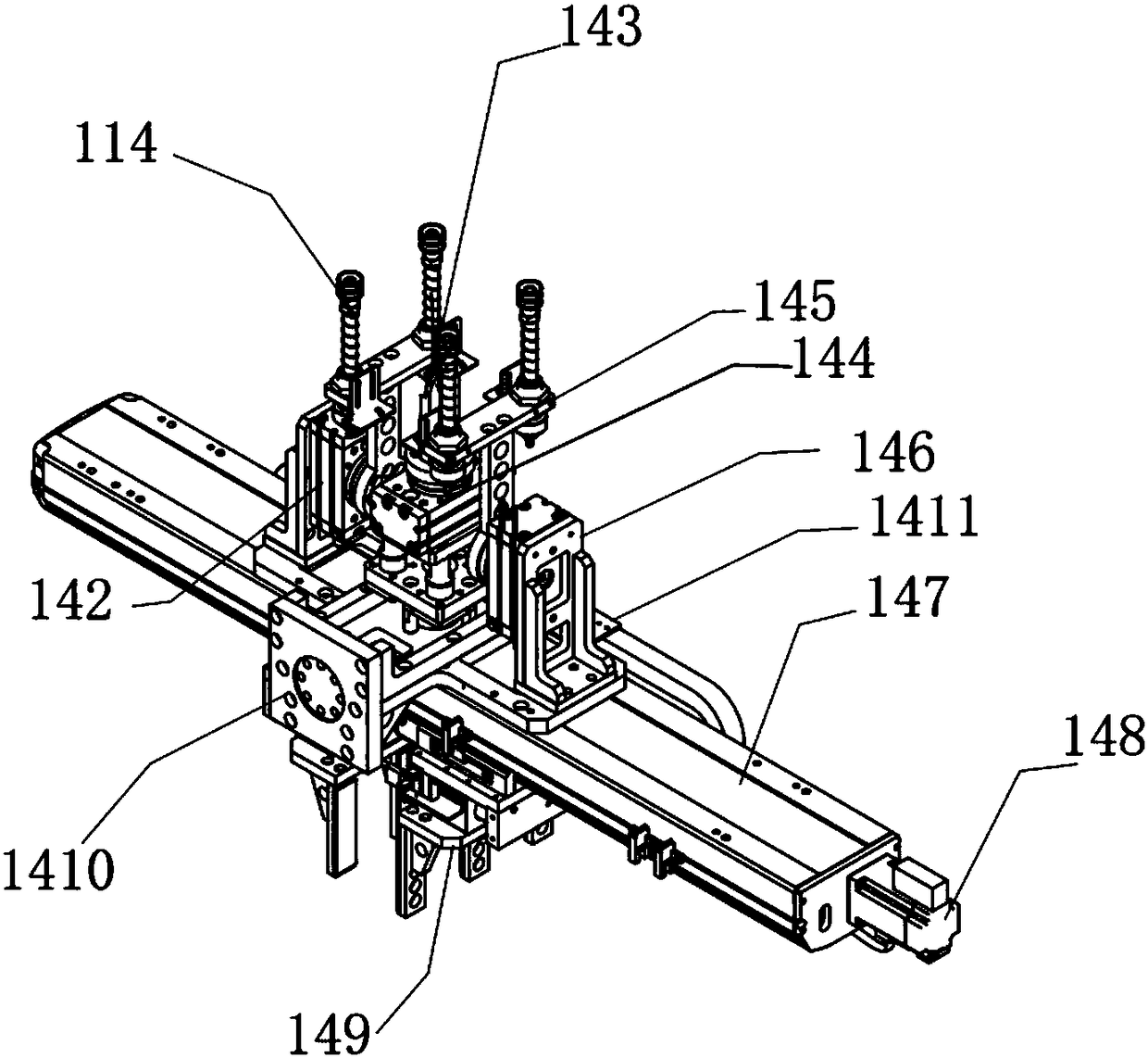 Intelligent packaging line for PCB finished product and packaging process of intelligent packaging line