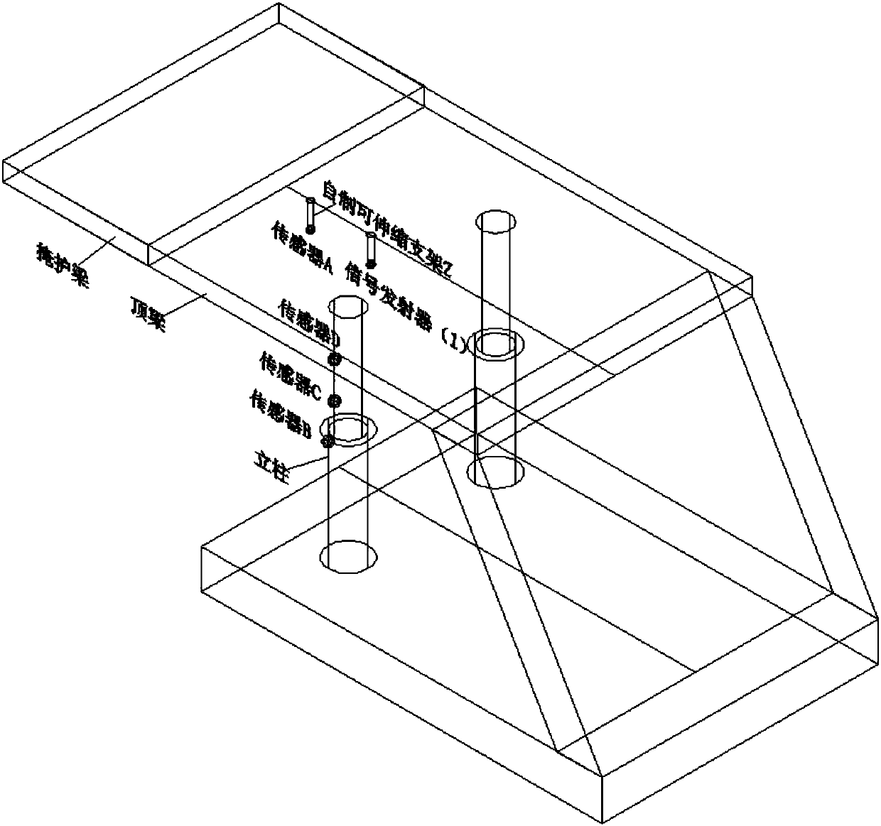 Device and method for real-time dynamic wireless monitoring of roof safety in coal mine working face