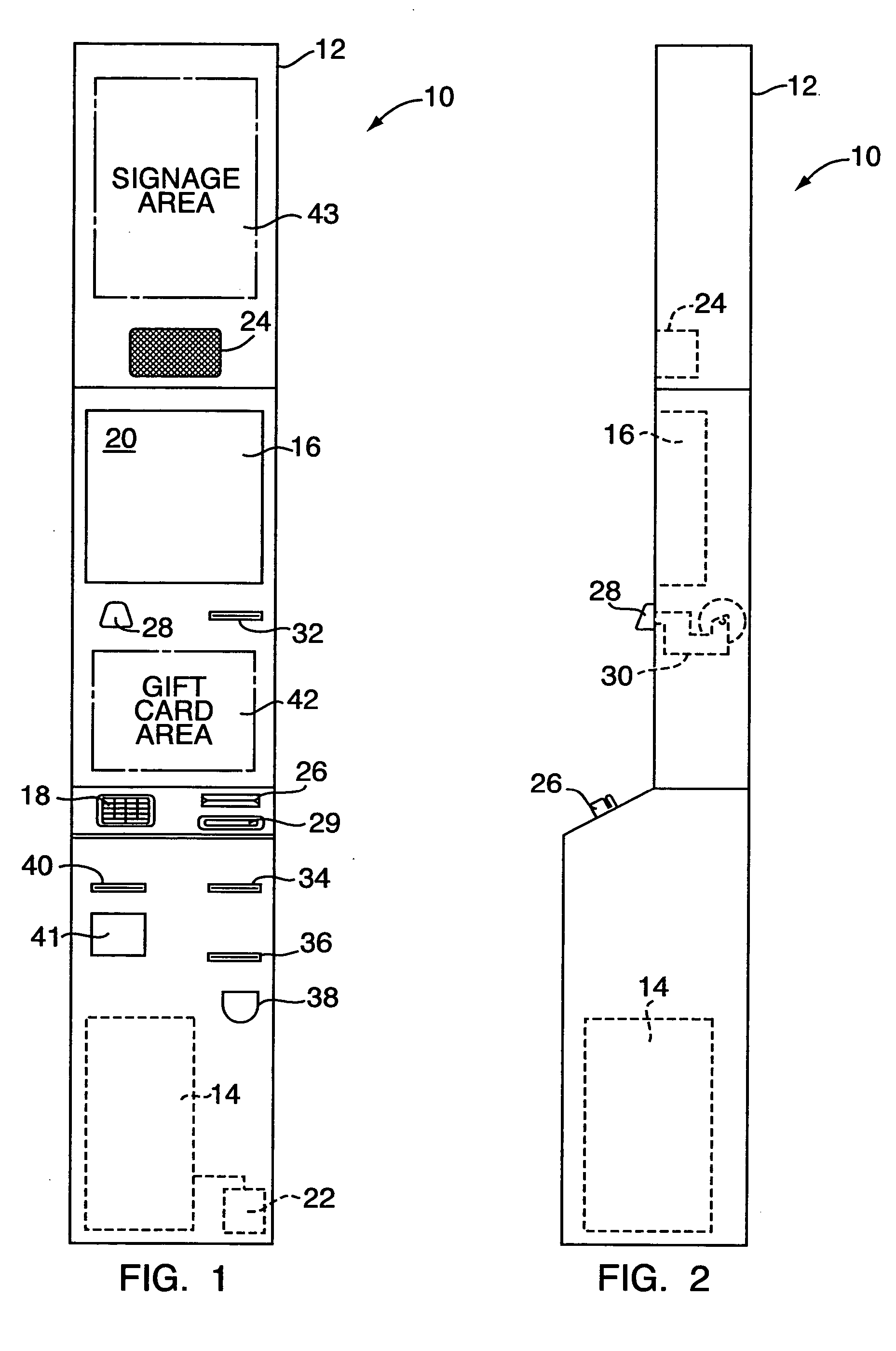 Self-service gift card dispensing terminal and method of use