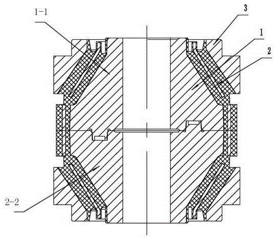 Aluminum alloy and rubber composite joint assembly