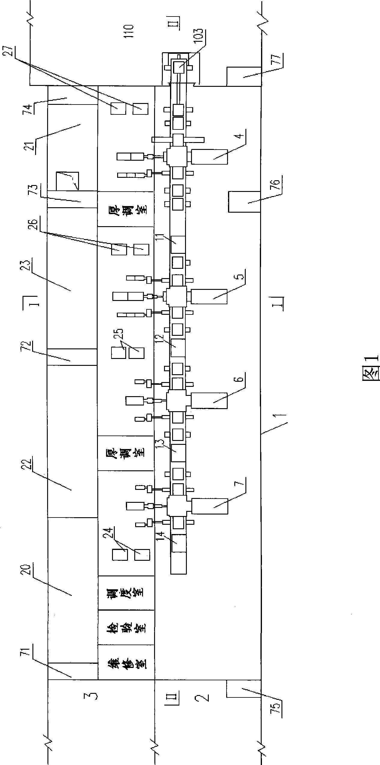 Tridimensional allocation plan of aluminium foil mill