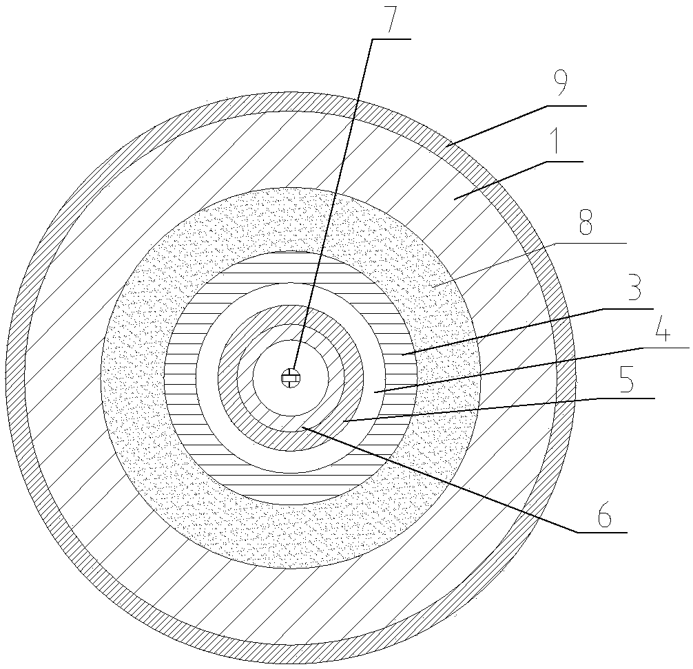 Steel-stainless steel mining gas drainage pipe exploding welding device and welding method