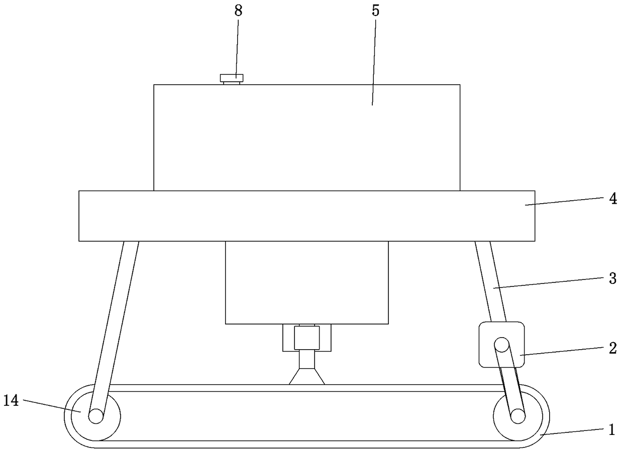 Modern agricultural planting efficient fertilization device with automatic mixing function