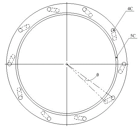 Stair-type self-adaptive air sealing device used for immersed type photoetching machine