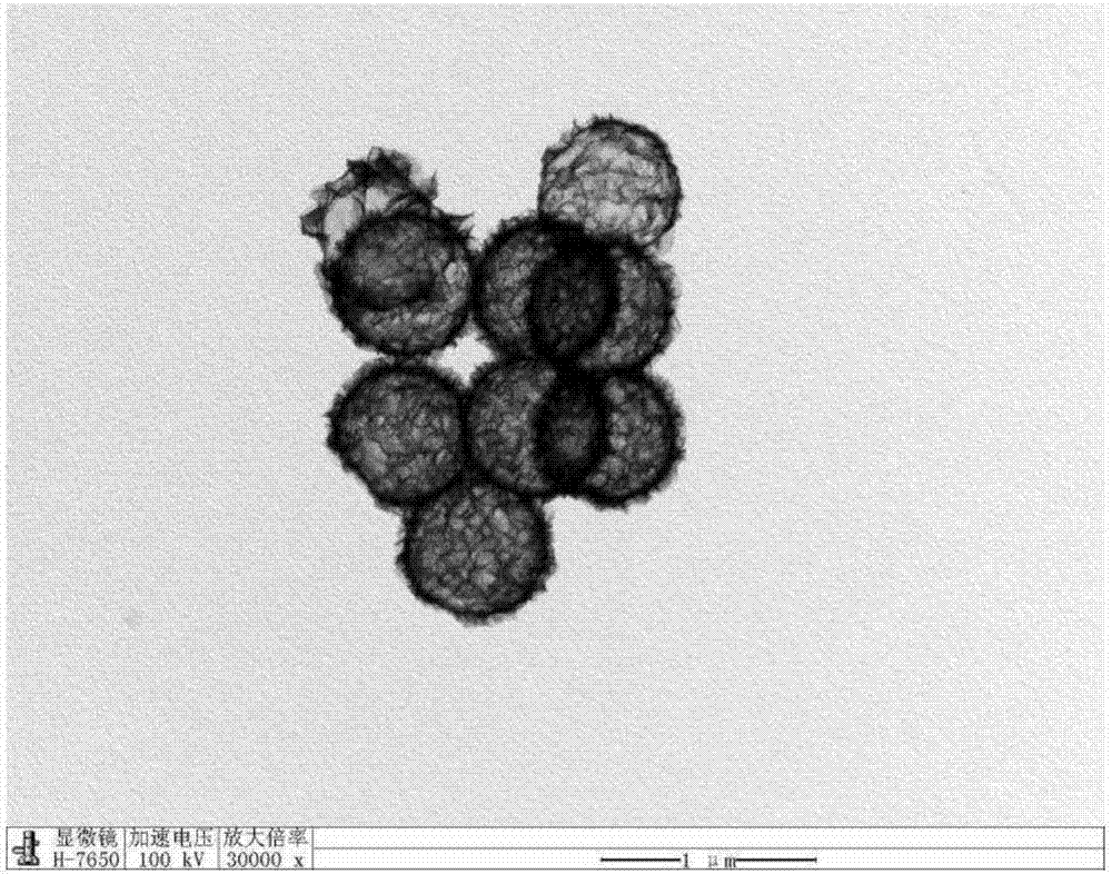 Preparation method for molybdenum disulfide/carbon microsphere negative electrode material of lithium ion battery