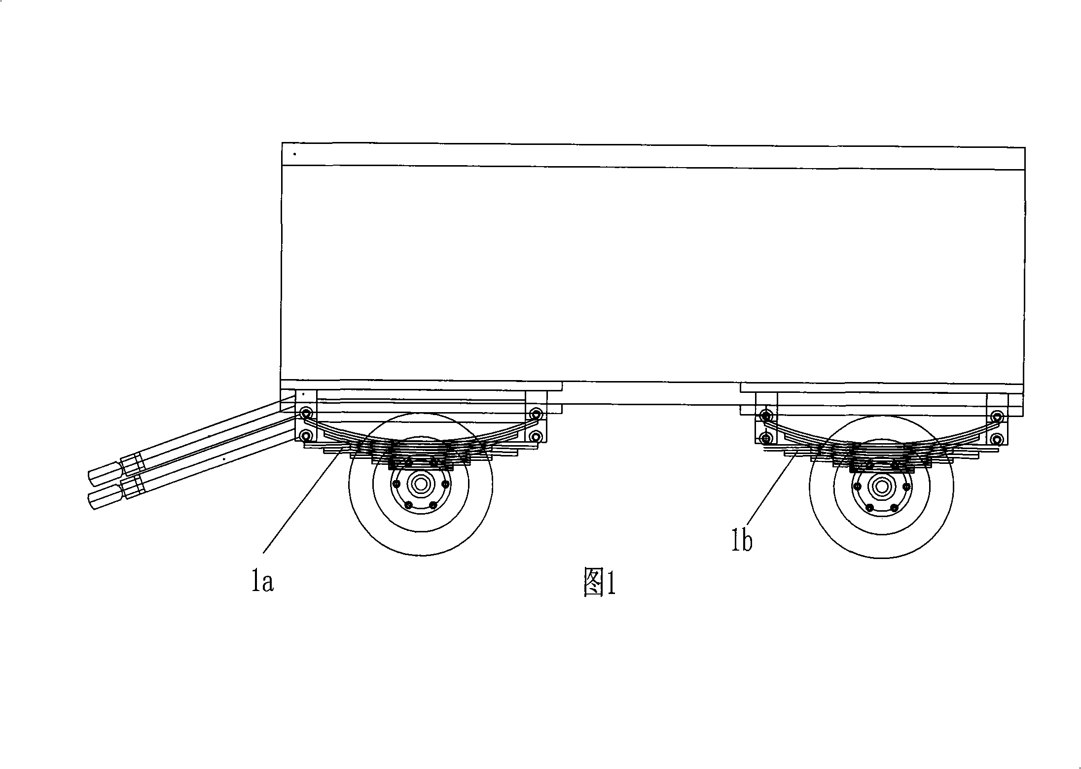 Shock-absorbing axle of special-shaped rubber stick