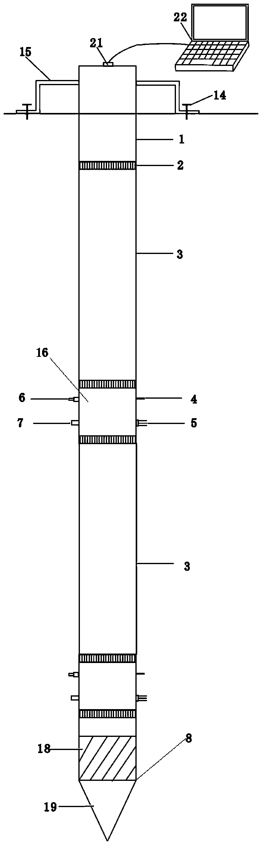 Vadose zone soil multi-parameter stratification in-situ monitor