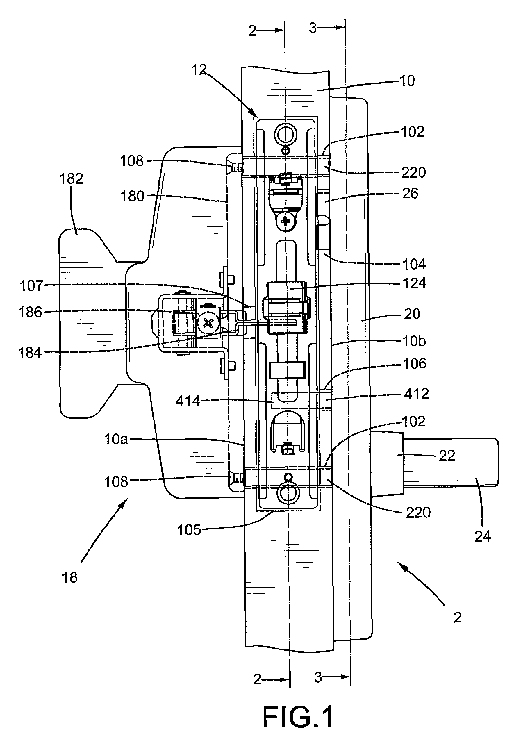 Outer operational device for panic exit door lock