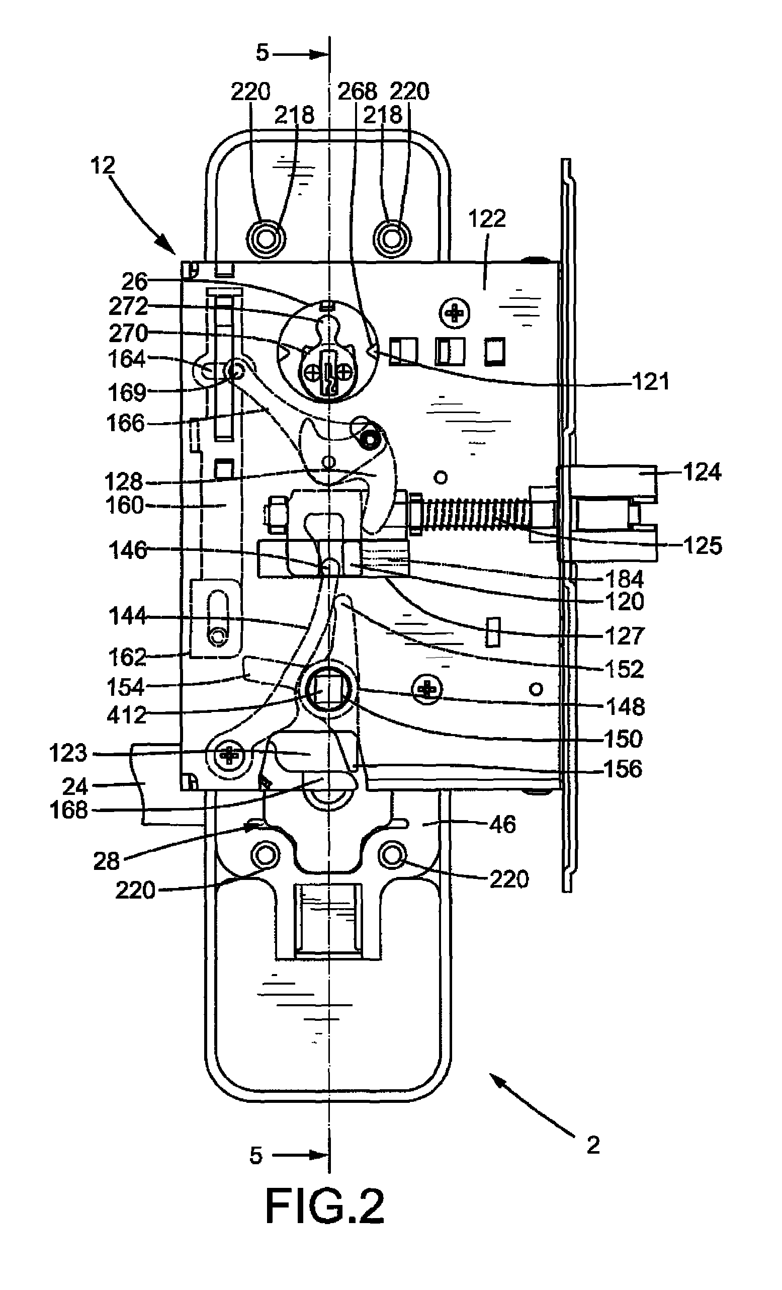 Outer operational device for panic exit door lock