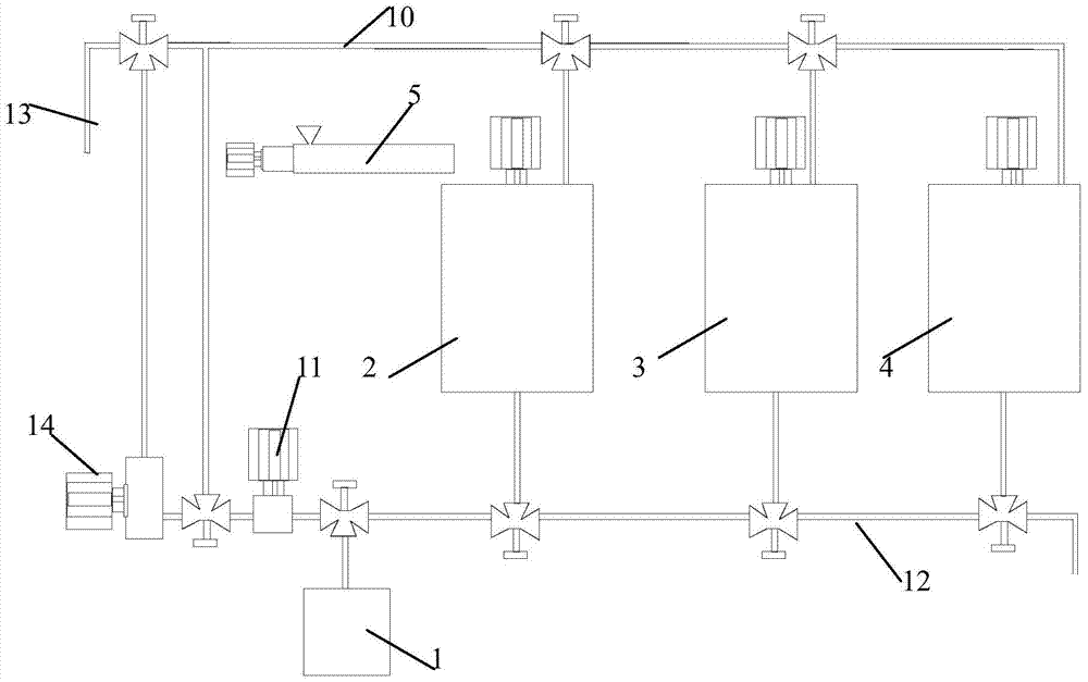 Environment-friendly preparation experimental platform and experimental method of rubber powder modified asphalt