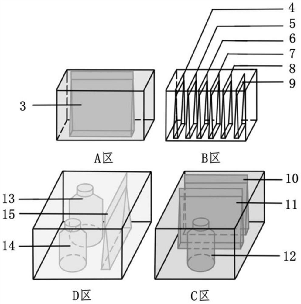 Teaching kit for separating microorganisms for decomposing cellulose and application thereof