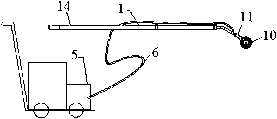 Cleaning device for solar photovoltaic panels