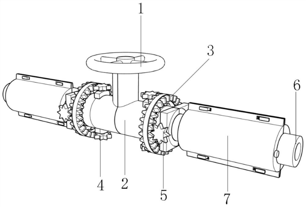 Single-pipe combination valve group wellhead flow path device easy to install