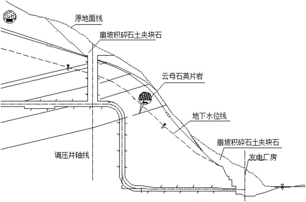 Excavating construction method for surge shaft in gravel and sandy soil layer