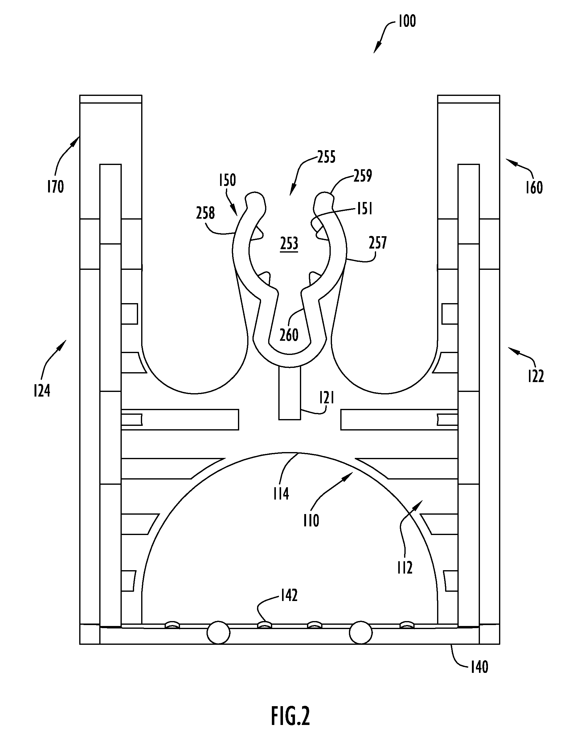 Method and apparatus for positioning reinforcing members within hardened material structures