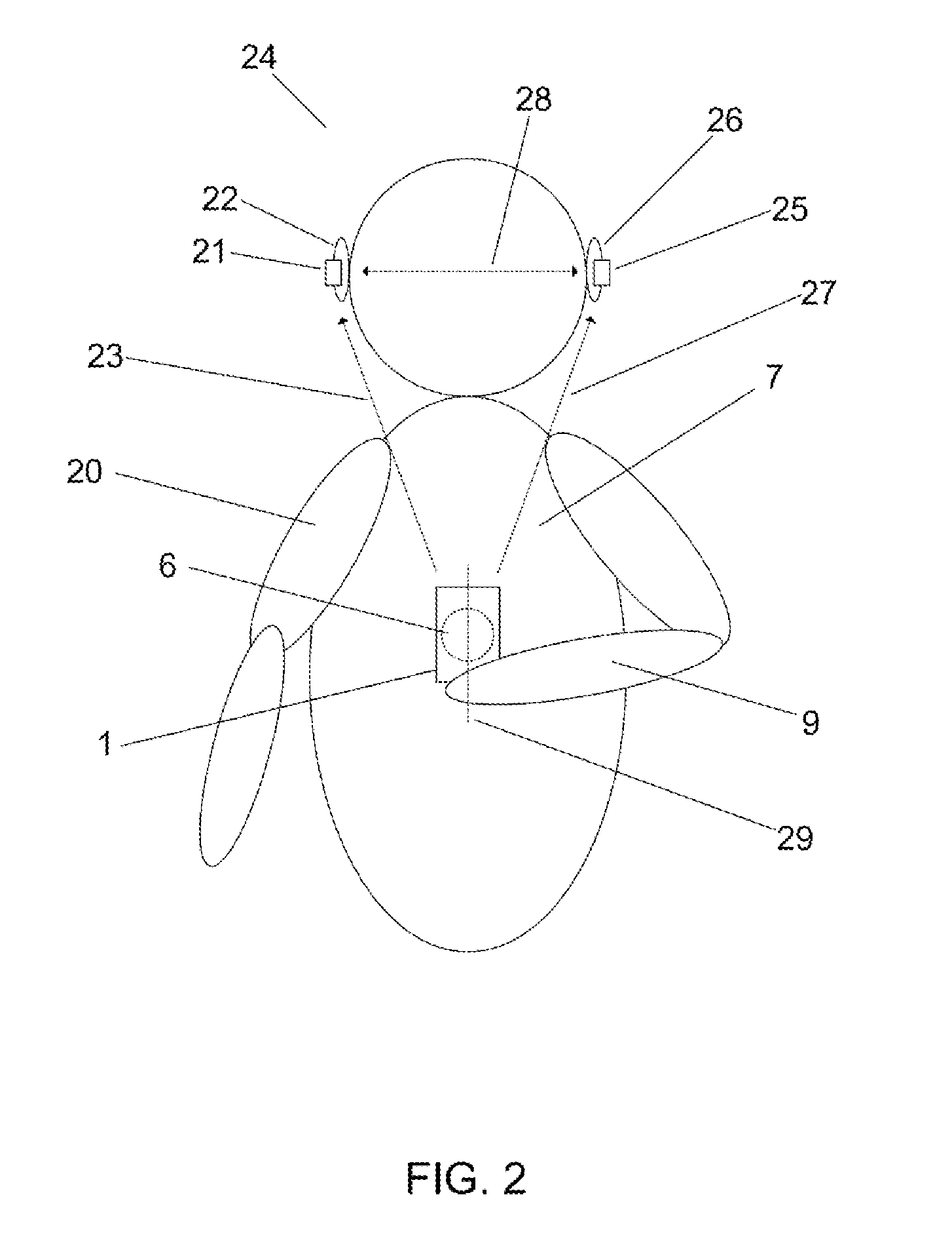 Body-worn control apparatus for hearing devices