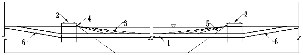 Escape system of underwater suspension tunnel