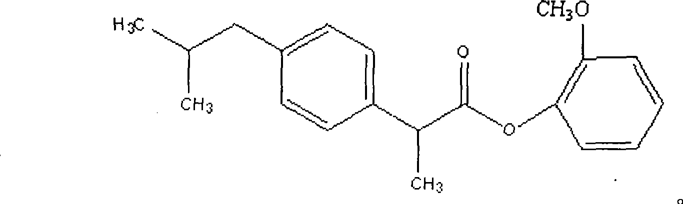 Dexibuprofen guaiacol ester and preparation method thereof