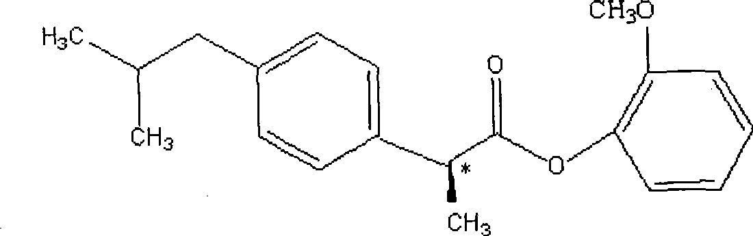 Dexibuprofen guaiacol ester and preparation method thereof