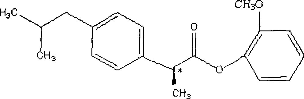 Dexibuprofen guaiacol ester and preparation method thereof