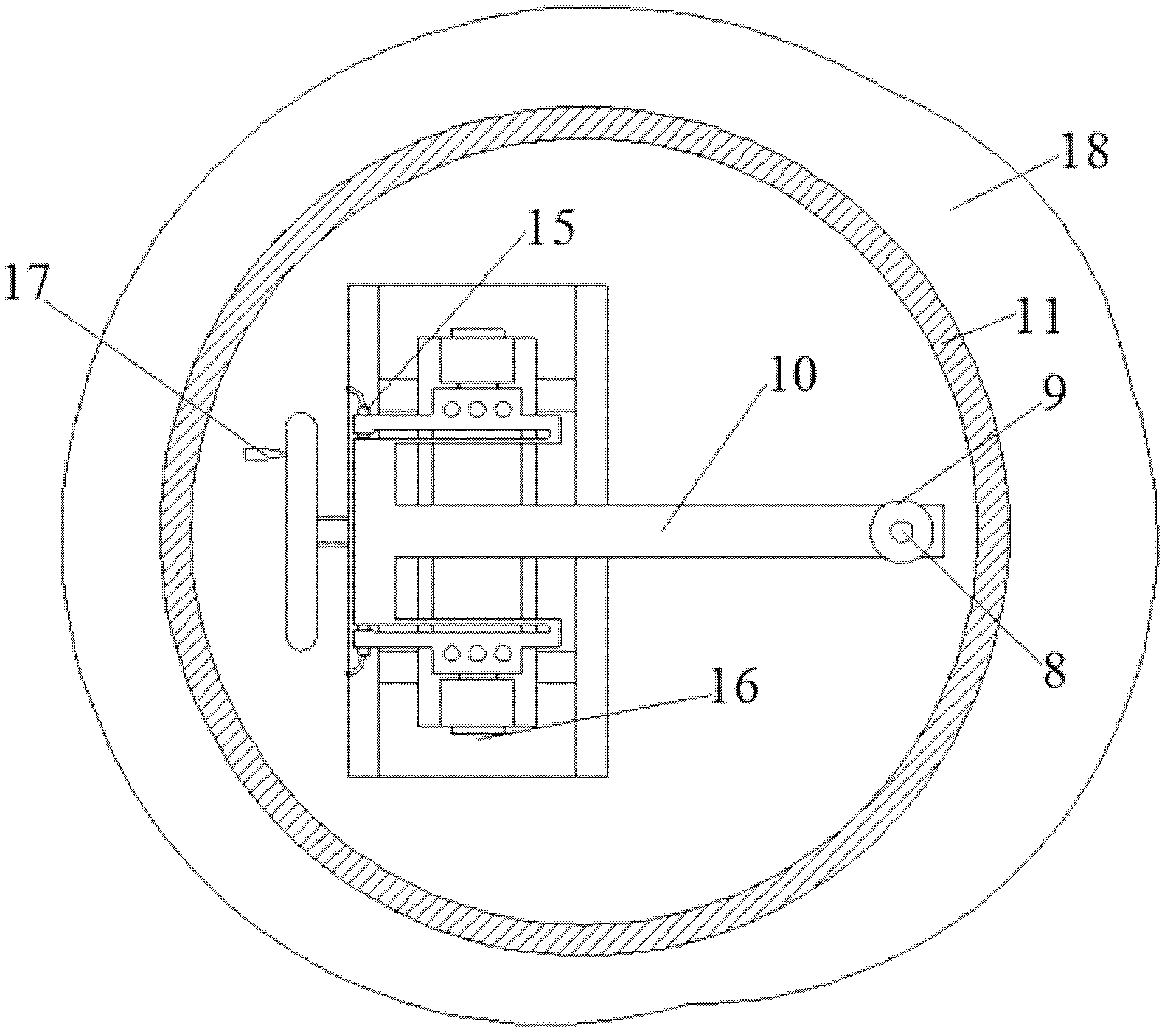 Vacuum friction abrasion test device