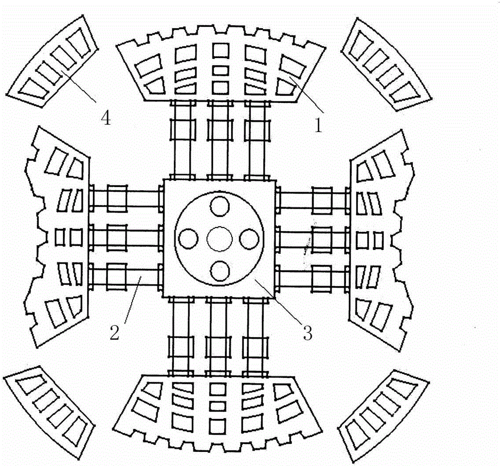 Integral forming method of composite material structural member comprising double-curved-surface profile structure