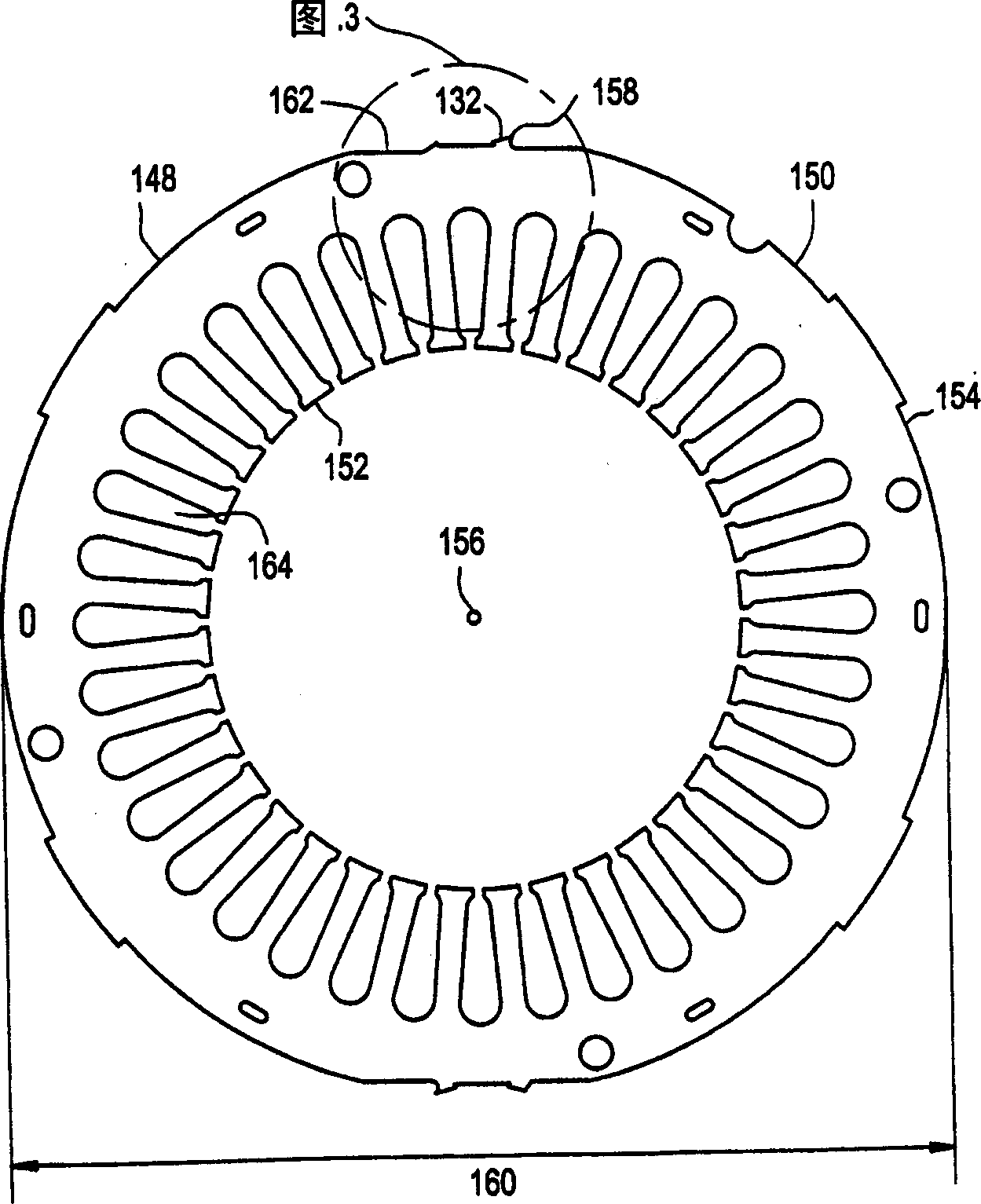 Stator bonding nib