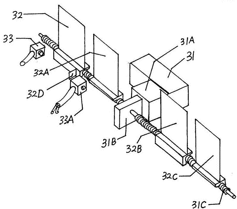 Double-window progressive increase and decrease light-transmitting surface alternately correcting eye protection instrument