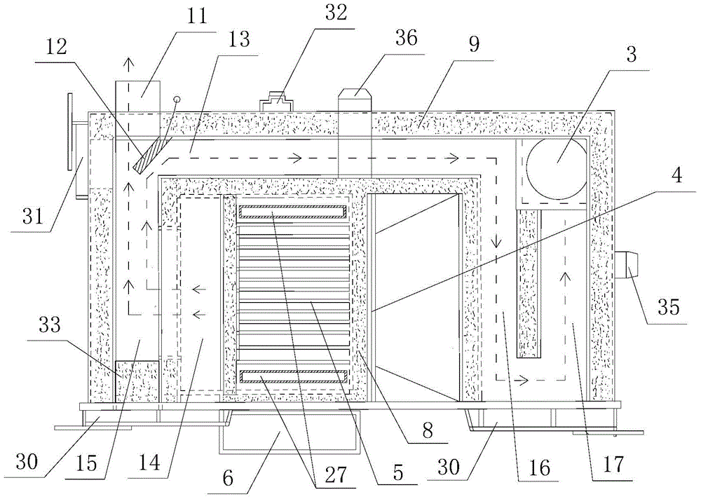 Biomass energy-saving and emission-reduction multipurpose furnace