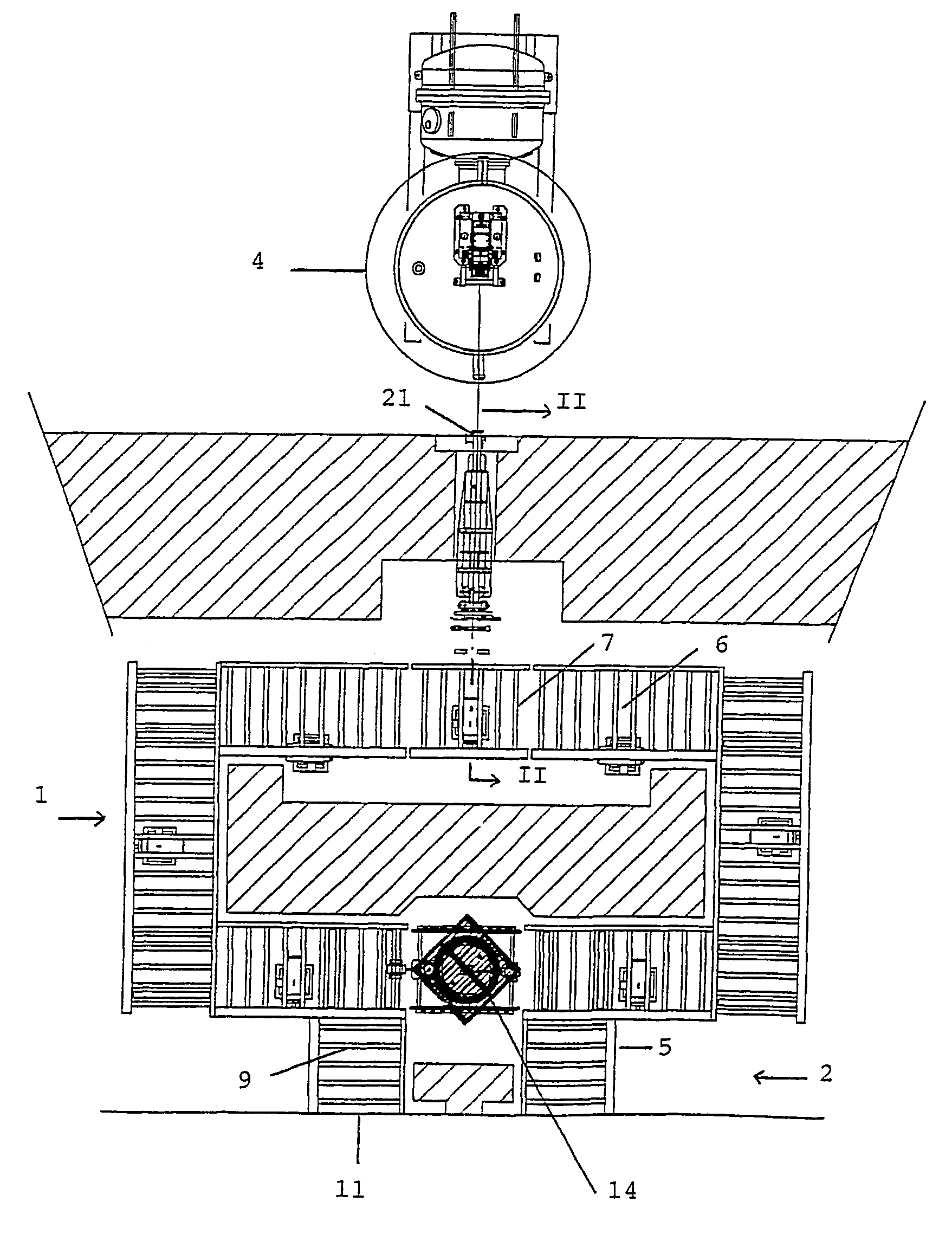 Process and apparatus for irradiating product pallets