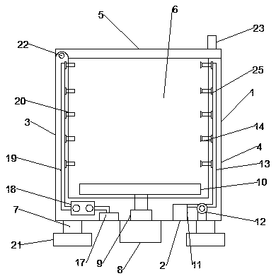 Medical instrument dust removing storage box