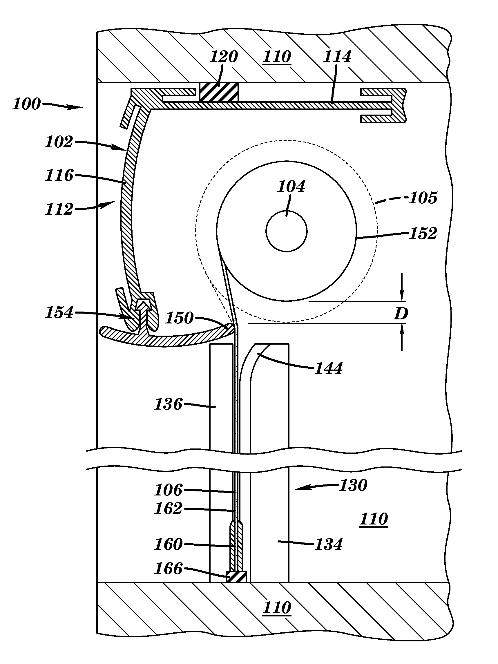 Window shade assembly with re-channeling system, two-part side channels and single seal strip of wrapping material