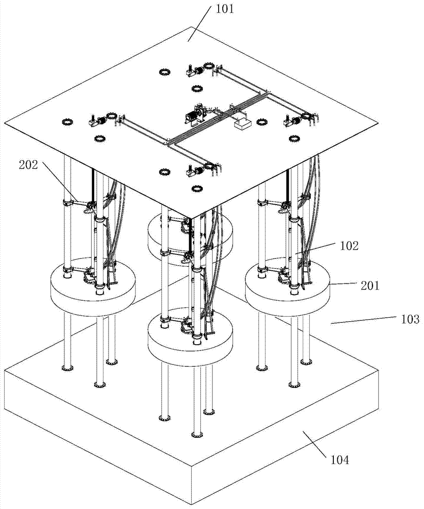 Combined type oscillation floater wave energy power generation device