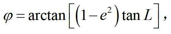 A Method for Measuring Transcentric Latitude of Inertial Navigation System